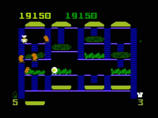 Game snippet Burgertime